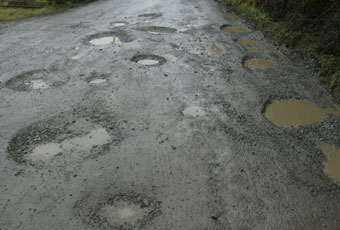 potholes)