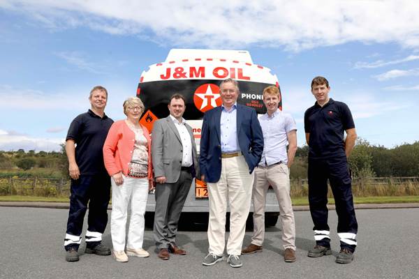 Jack Galway (centre) and his wife Mary (second left))