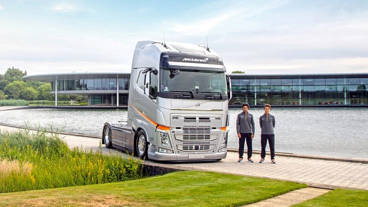 Volvo Trucks has announced a two-year extension to their partnership with the McLaren Formula 1 team)