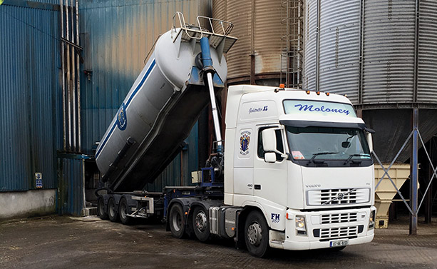 Barry Moloney Transport Ltd is committed to providing quality service at all times)